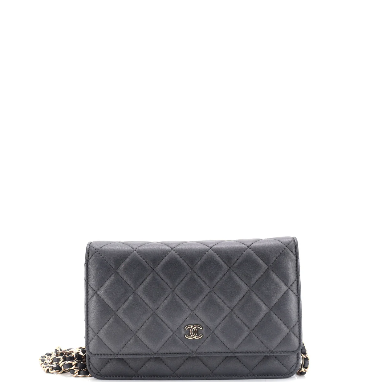 Wallet on Chain Quilted Lambskin - Deep Luxury