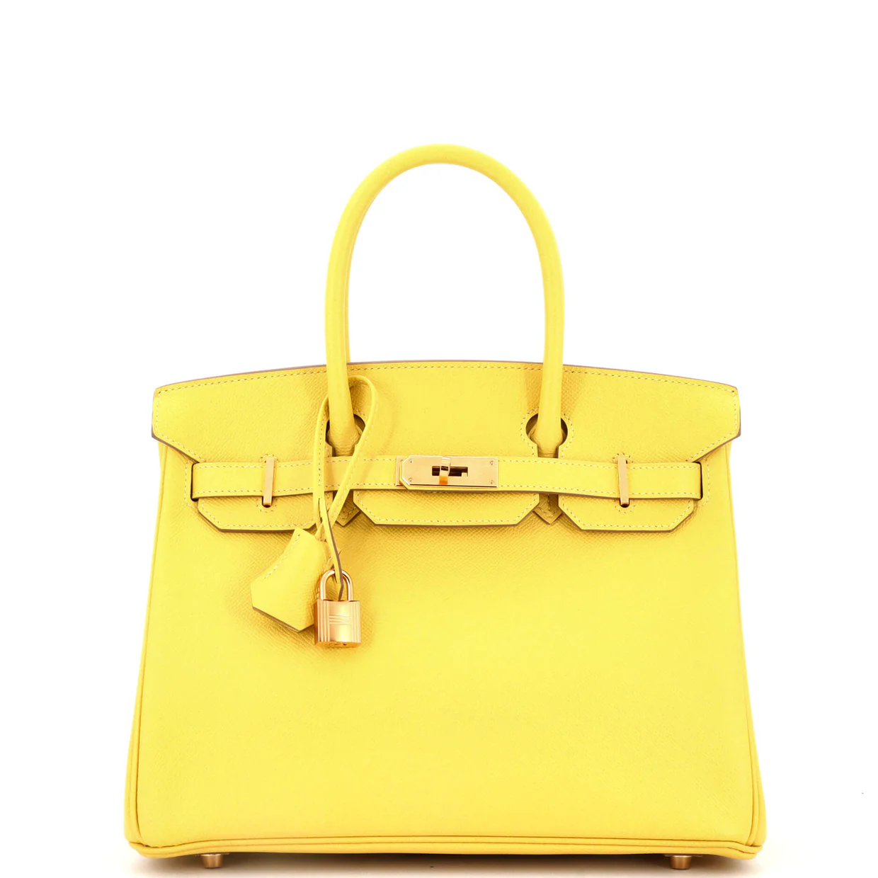 Birkin Handbag Lime Epsom with Gold Hardware 30 - Deep Luxury