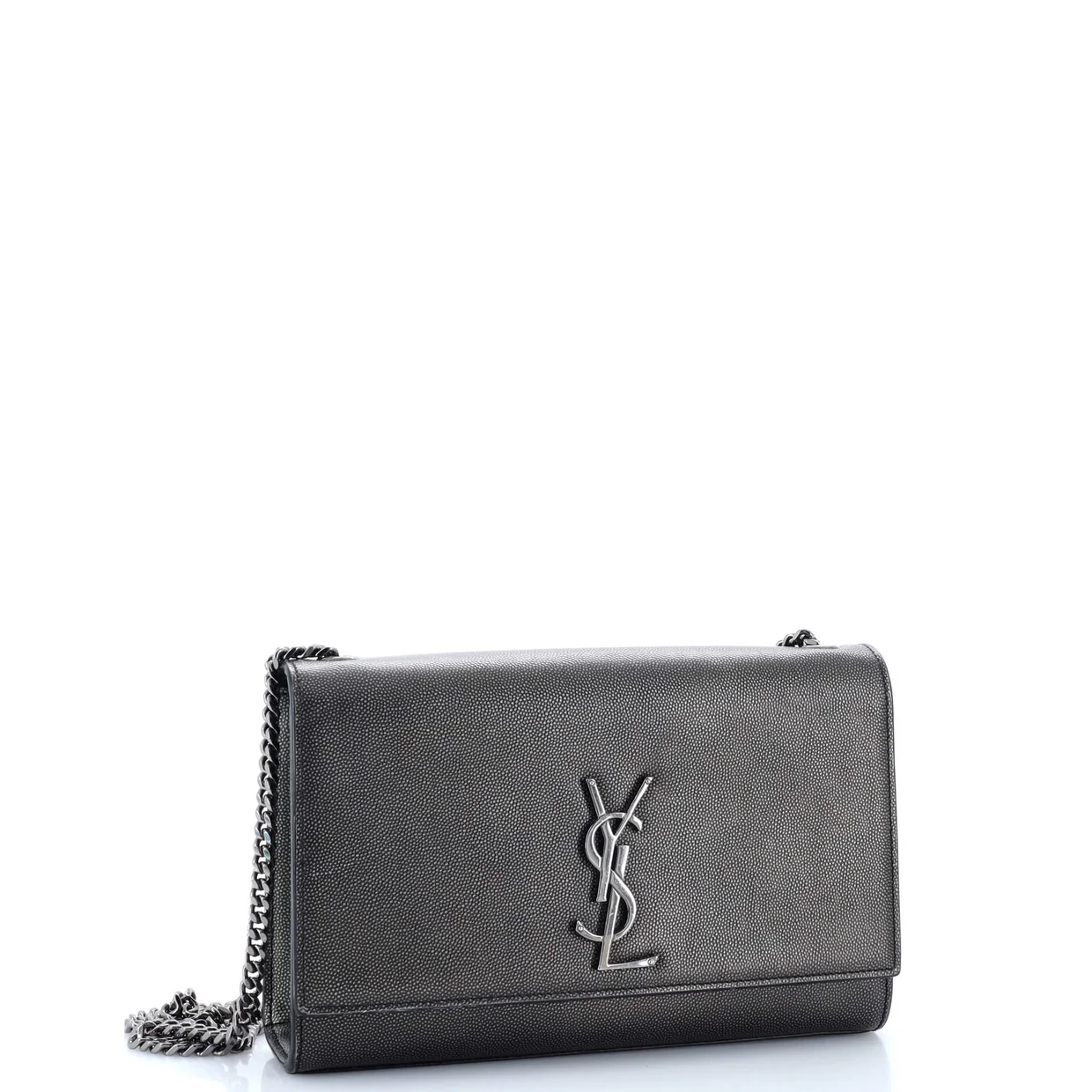 Classic Monogram Crossbody Bag Grainy Leather Medium - Deep Luxury