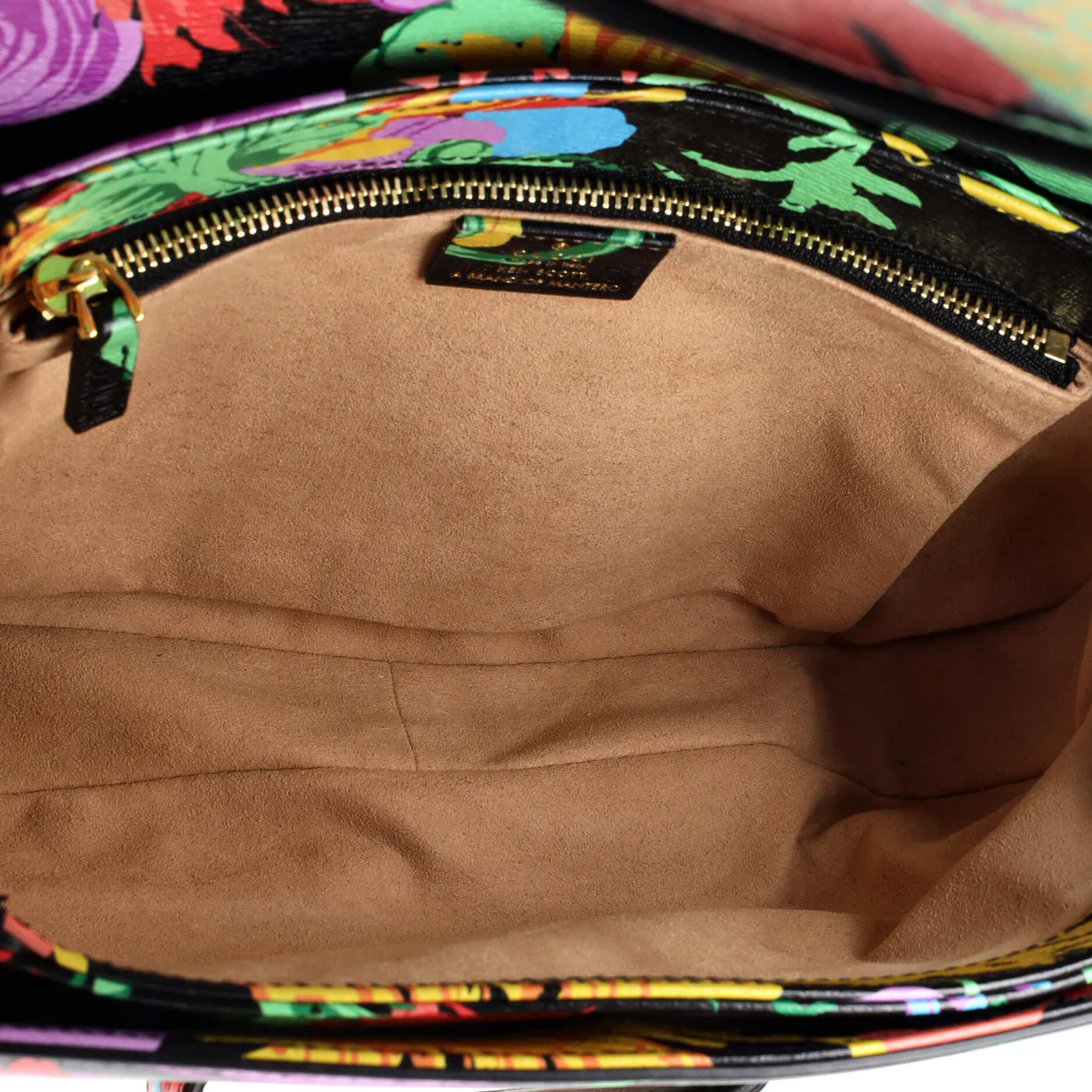 x Ken Scott Horsebit 1955 Shoulder Bag Printed Leather Small - Deep Luxury
