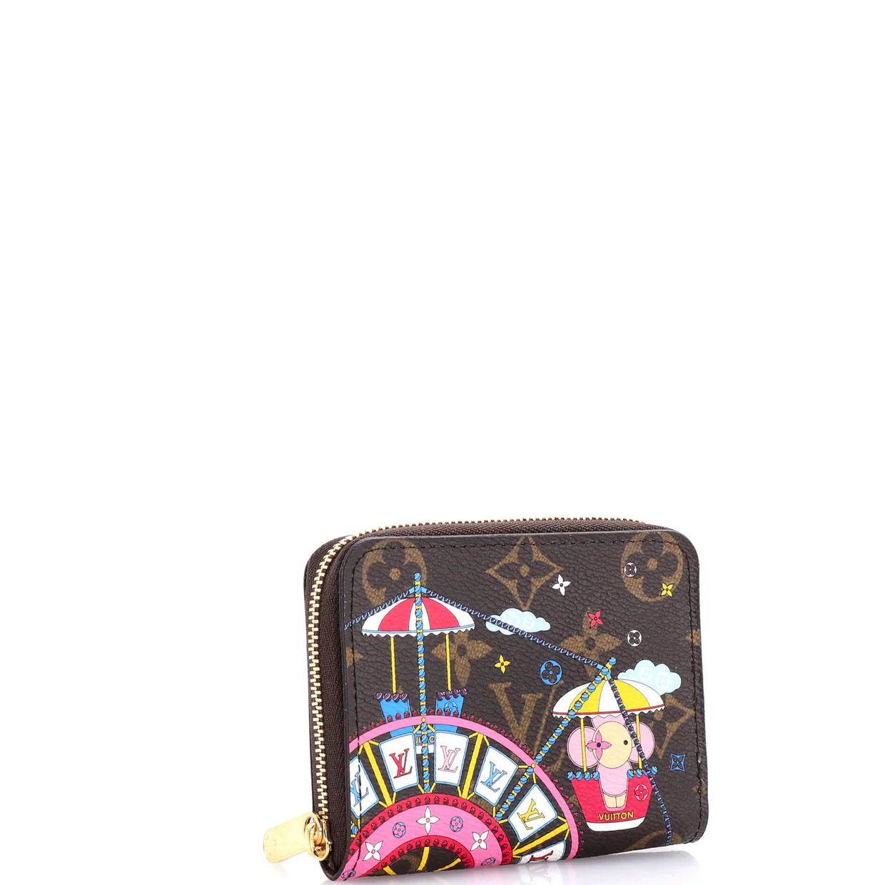 Zippy Coin Purse Limited Edition Vivienne Xmas Monogram Canvas - Deep Luxury