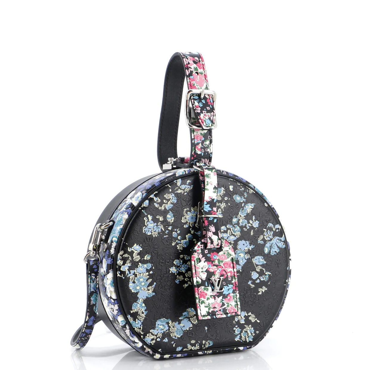 Petite Boite Chapeau Bag Floral Printed Leather - Deep Luxury