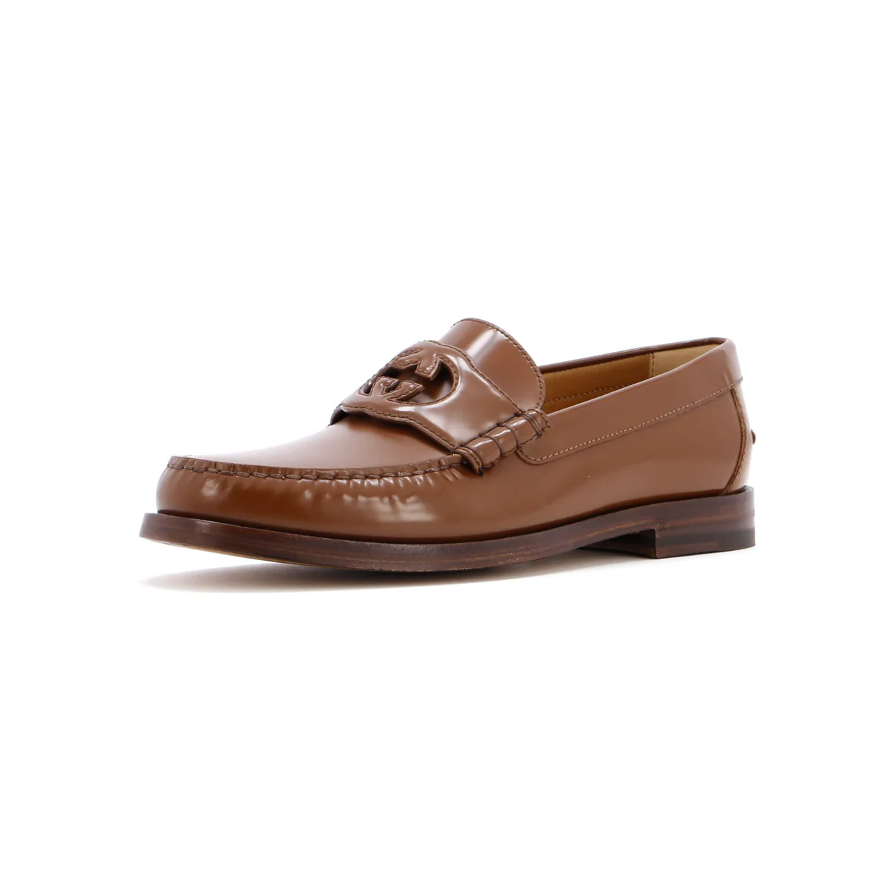 Men's Interlocking G Cutout Loafers Leather - Deep Luxury