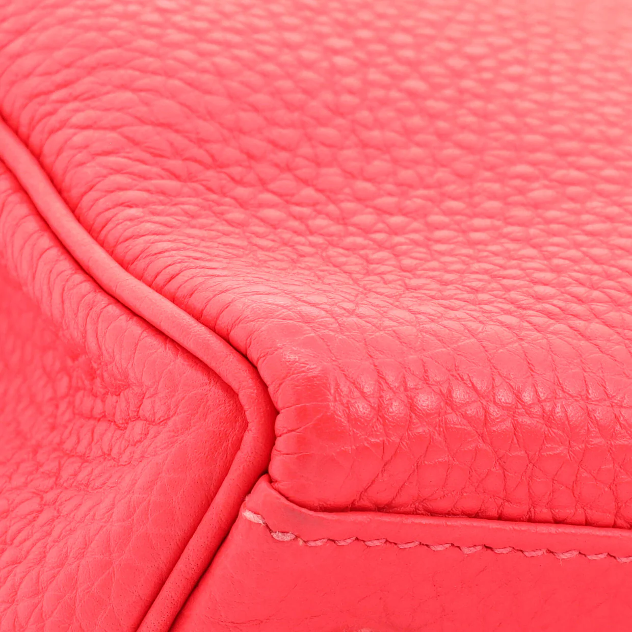 Kelly Handbag Rouge Pivoine Clemence with Palladium Hardware 28 - Deep Luxury