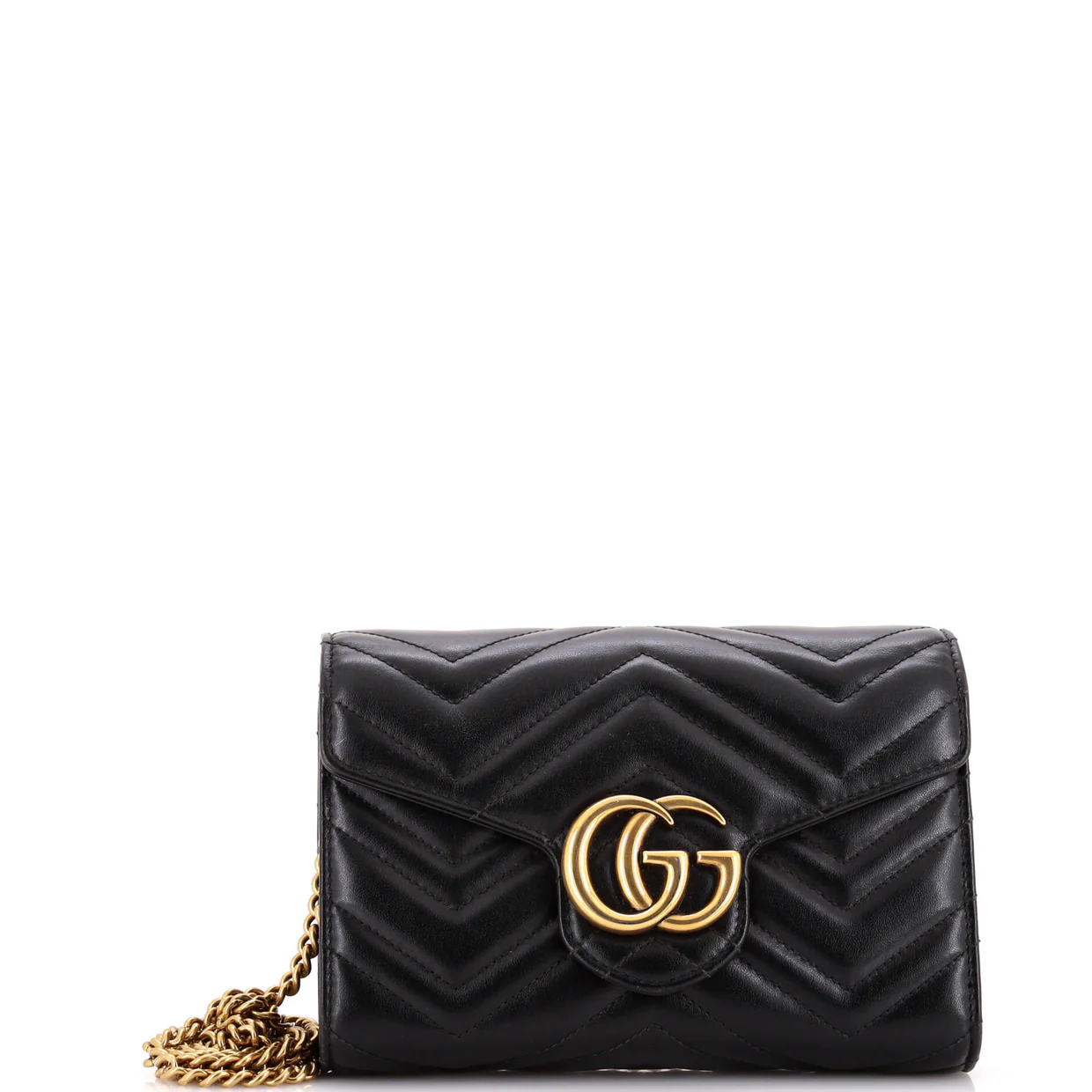 GG Marmont Chain Wallet Matelasse Leather Mini - Deep Luxury