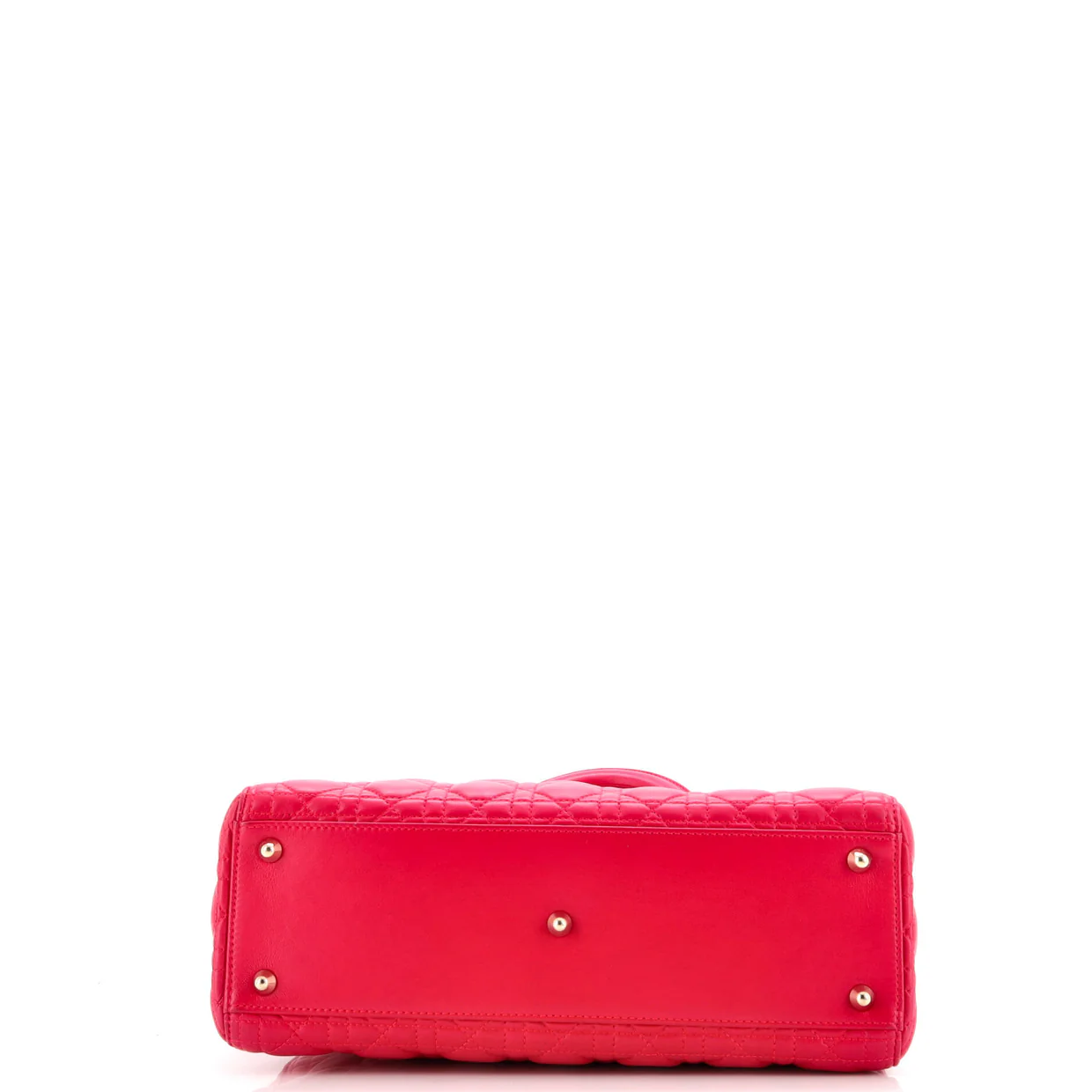 Lady Dior Bag Cannage Quilt Lambskin Large - Deep Luxury