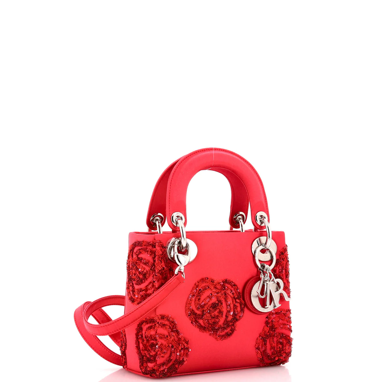 Lady Dior Bag Embellished Satin Mini - Deep Luxury