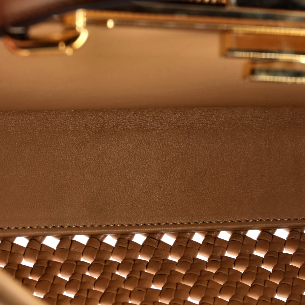 Peekaboo Bag Woven Nappa Leather Regular - Deep Luxury