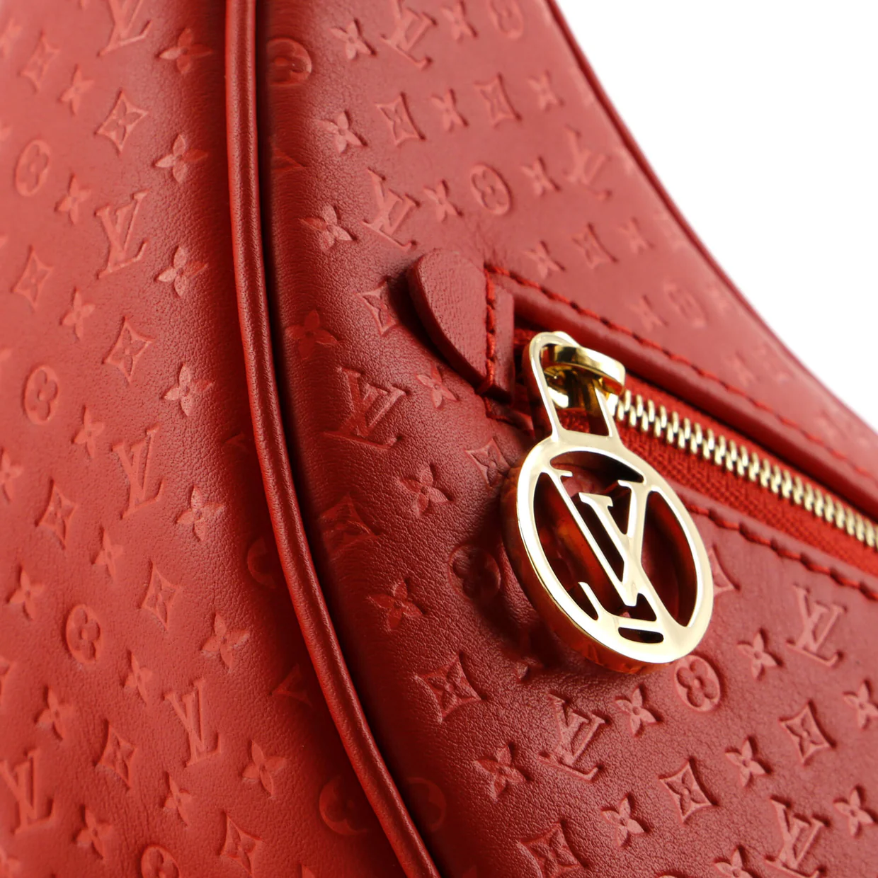 Loop Handbag Nanogram Embossed Leather - Deep Luxury