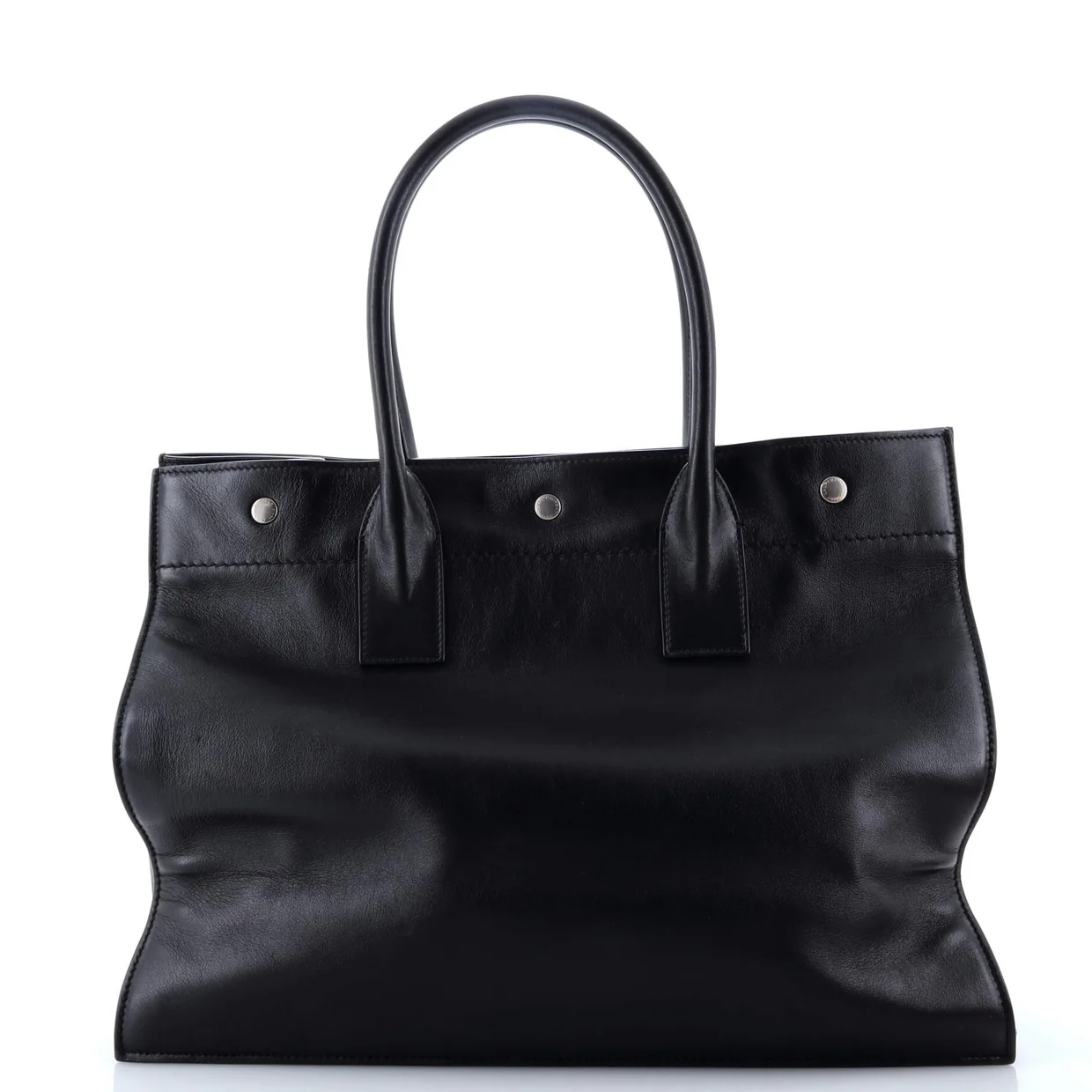 Rive Gauche Shopper Tote Leather Small - Deep Luxury