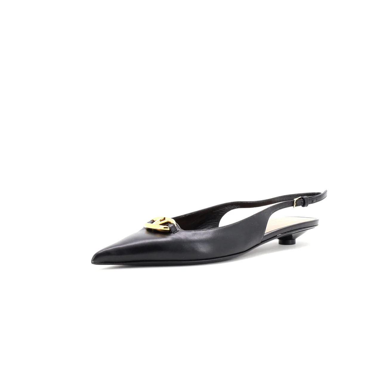Women's The Bold Edition VLogo Slingback Flats Leather - Deep Luxury