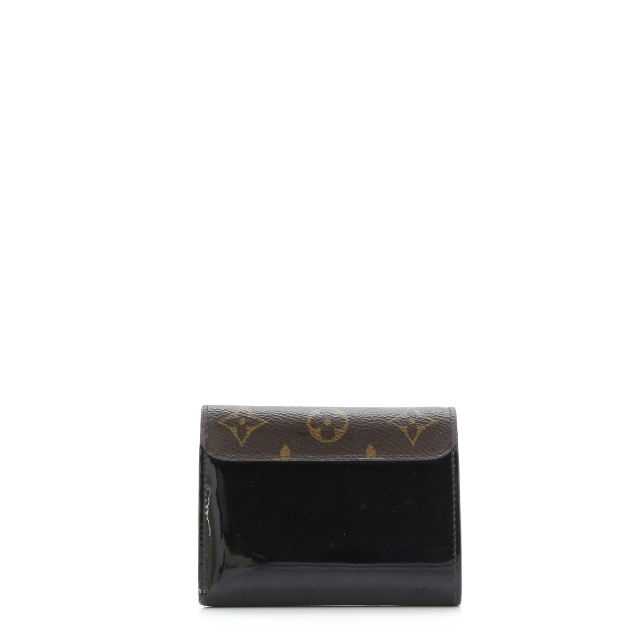 Cherrywood Wallet Vernis with Monogram Canvas Compact - Deep Luxury