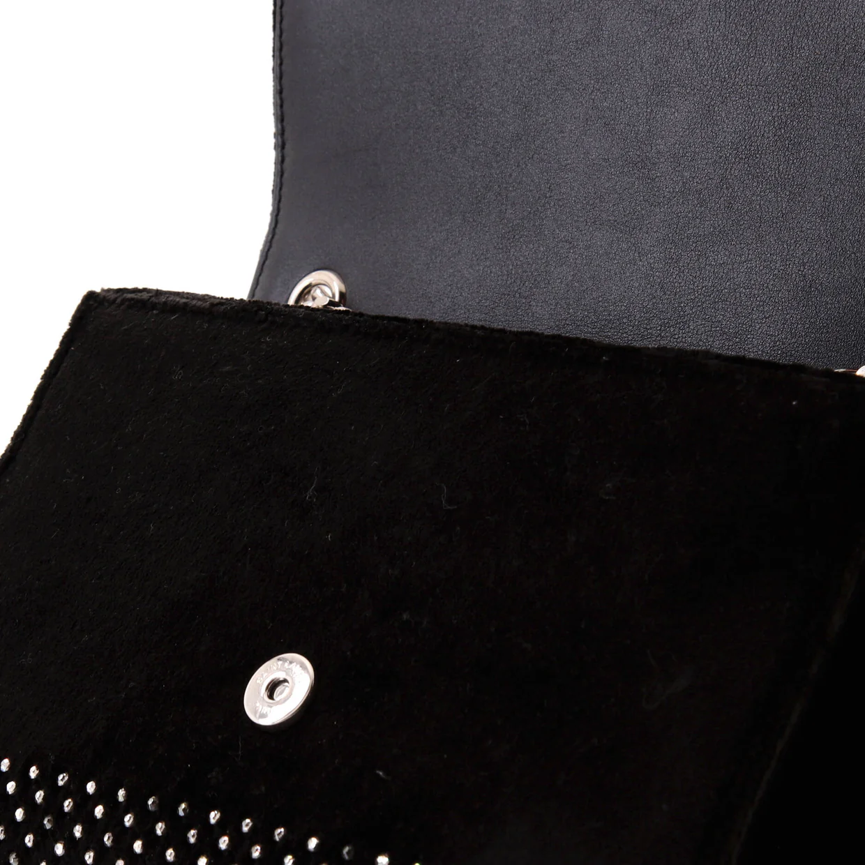 Classic Monogram Crossbody Bag Embellished Velvet Medium - Deep Luxury