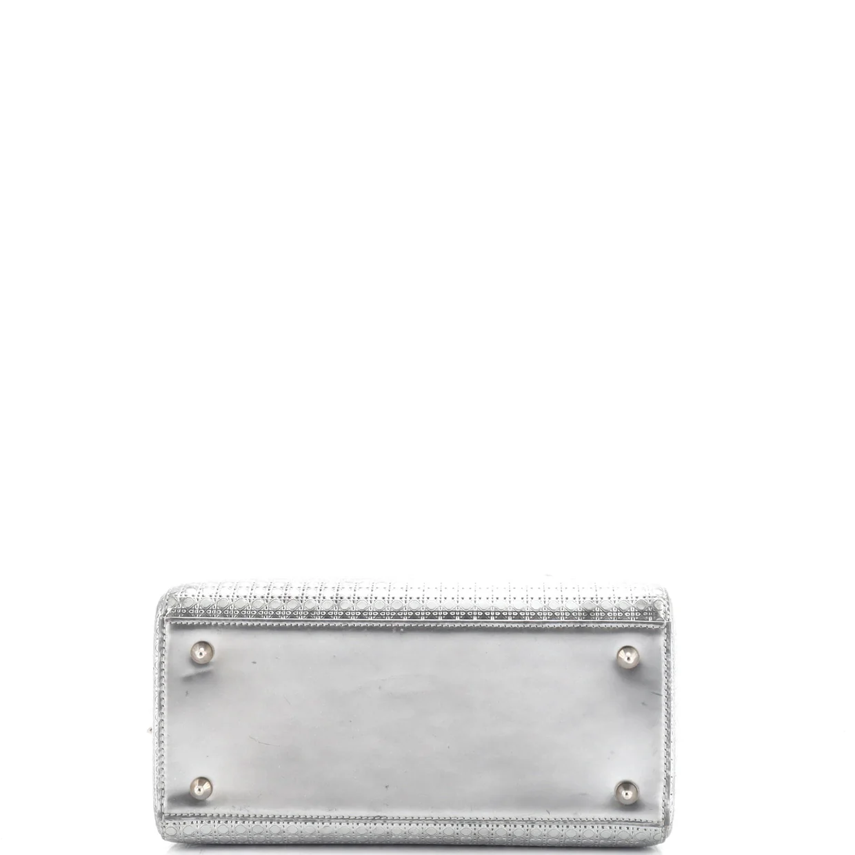 Lady Dior Bag Micro Cannage Metallic Calfskin Medium - Deep Luxury