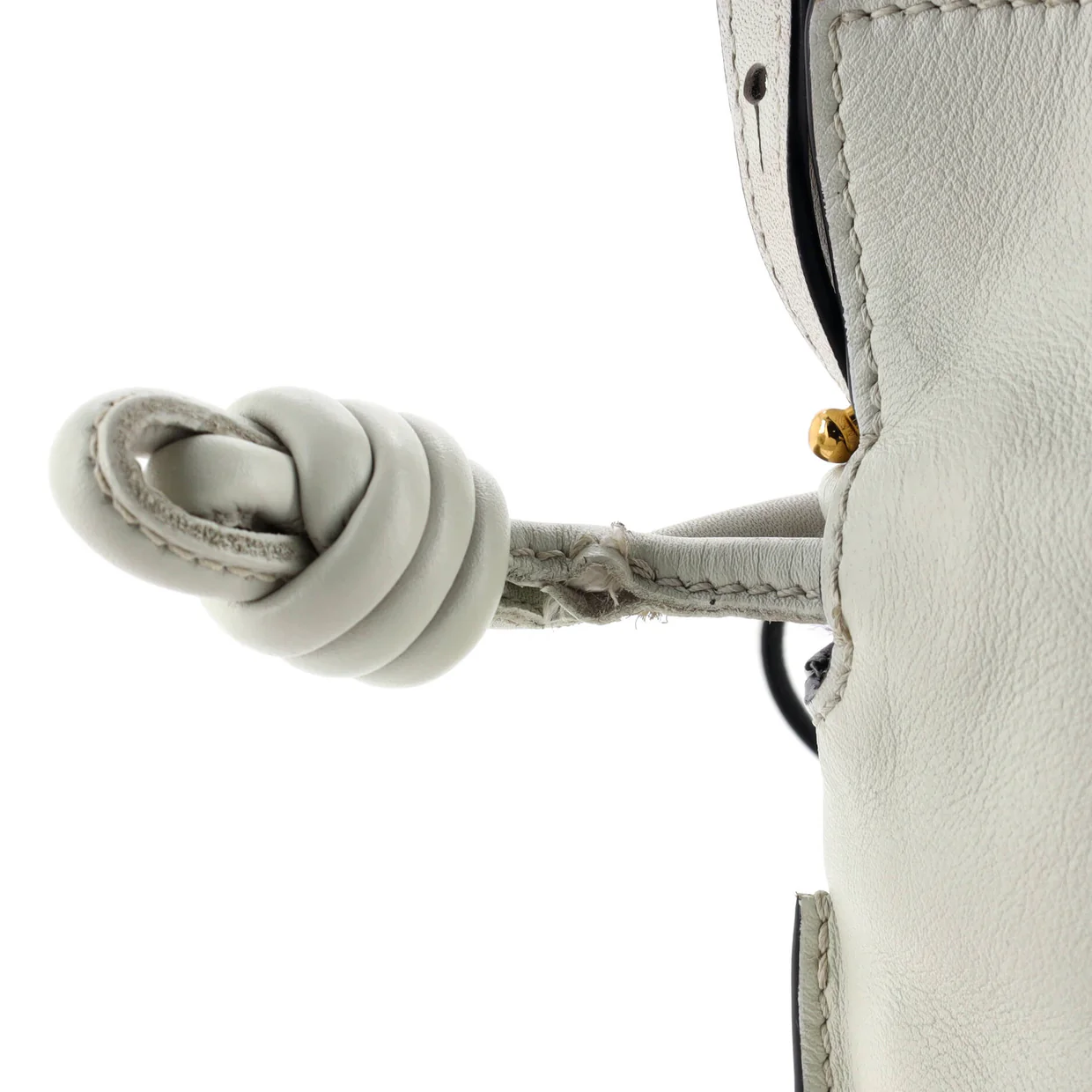 Flamenco Knot Bag Leather Small - Deep Luxury