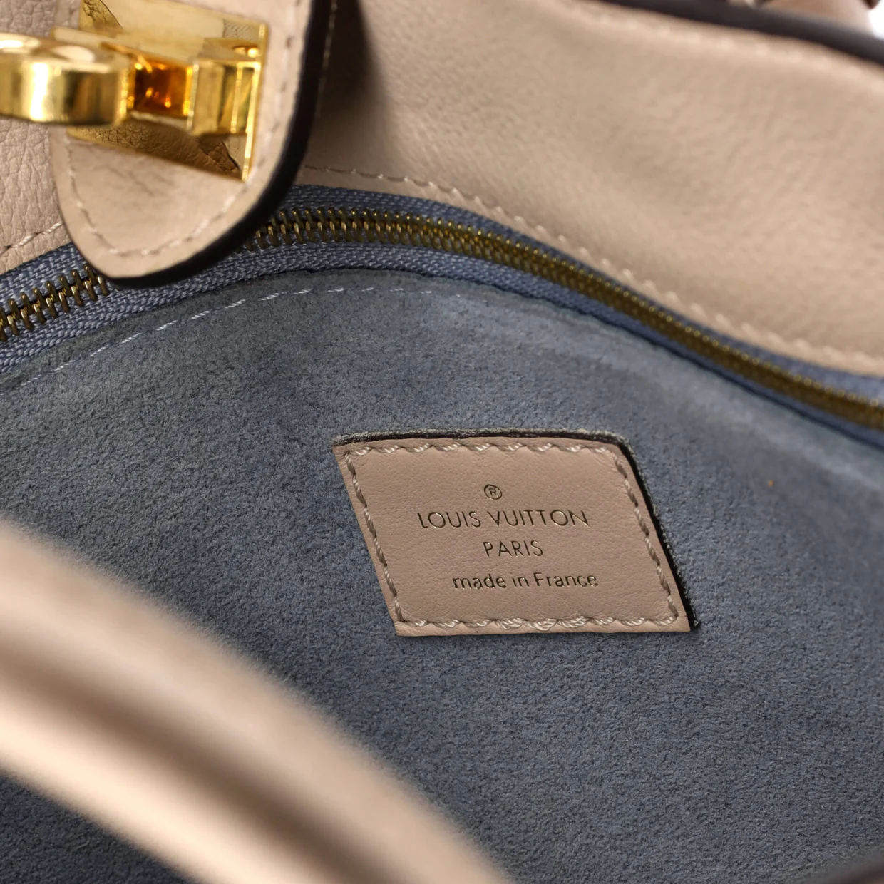 On My Side Tote Leather with Monogram Canvas PM - Deep Luxury