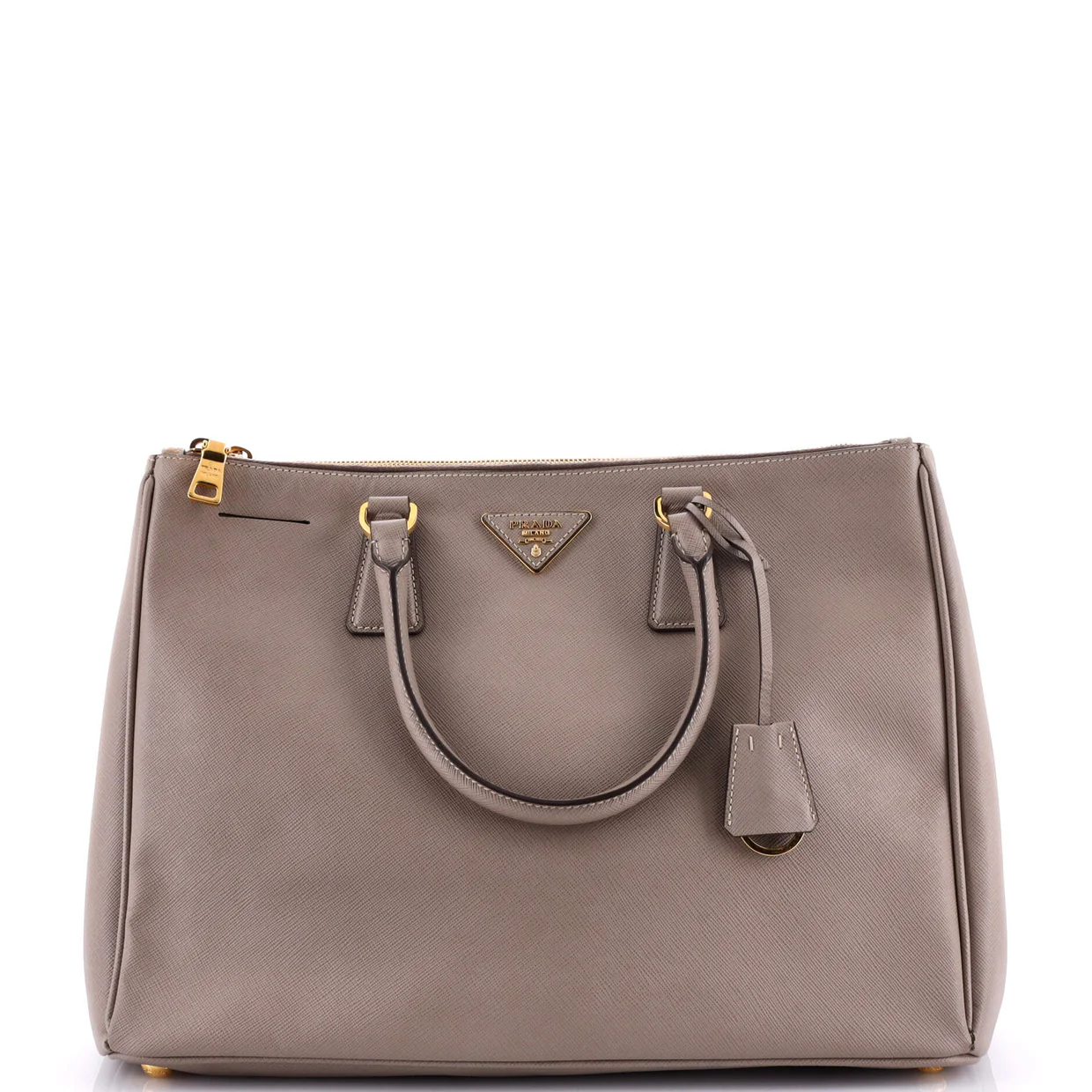 Double Zip Lux Tote Saffiano Leather Large - Deep Luxury