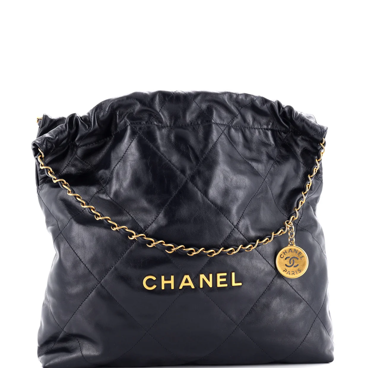 22 Chain Hobo Quilted Calfskin Medium - Deep Luxury