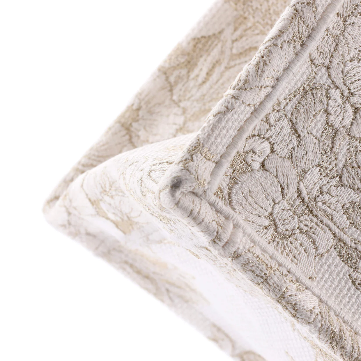 Book Tote Embroidered Canvas Medium - Deep Luxury