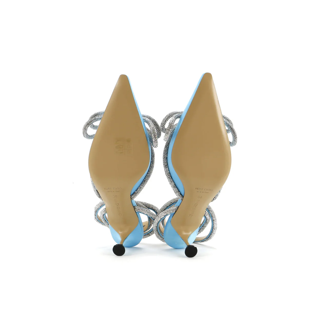Women's Double Bow Ankle Strap Pumps Satin 75 - Deep Luxury