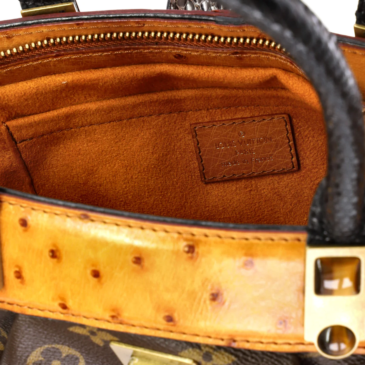 Macha Waltz Handbag Monogram Canvas and Exotics - Deep Luxury