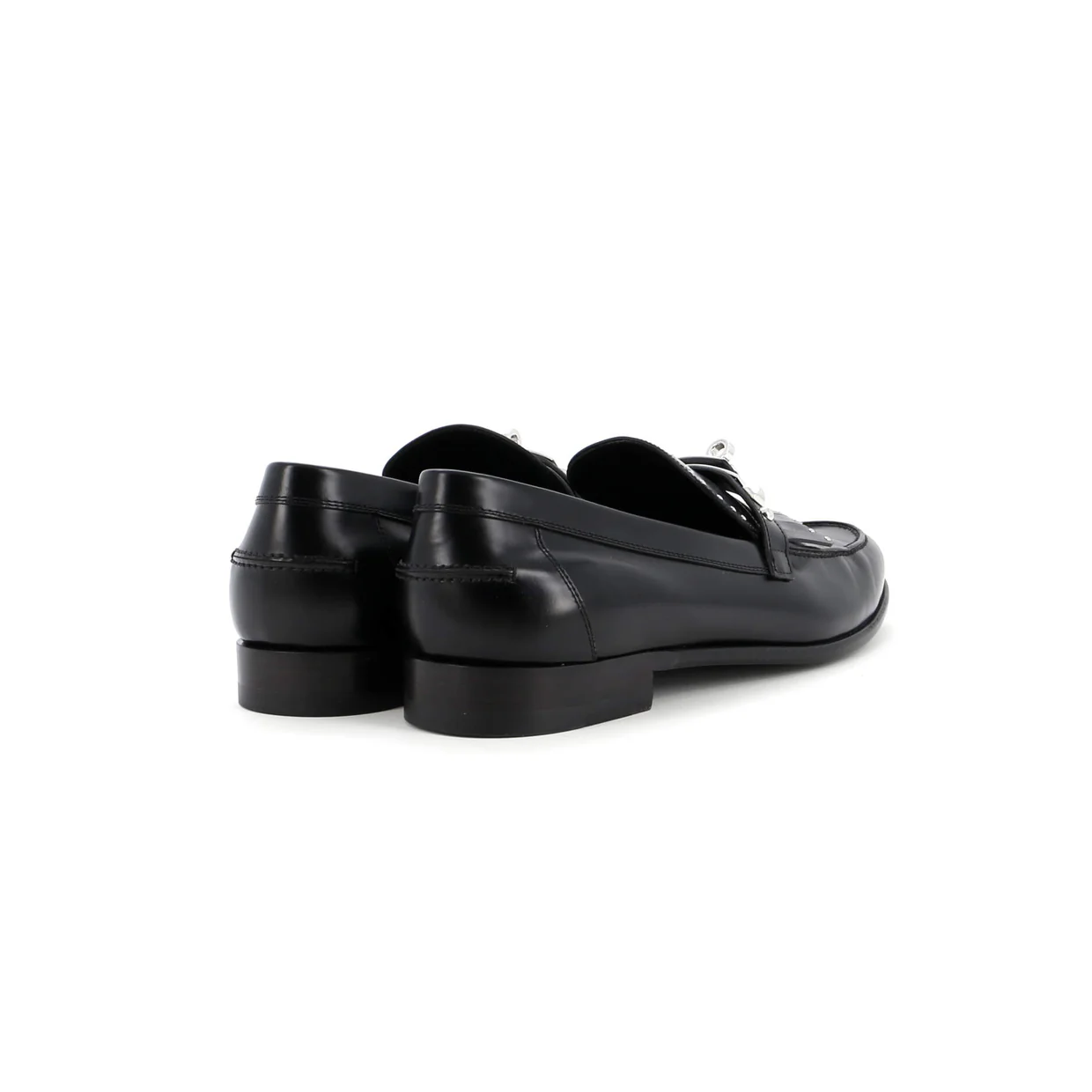 Women's Destin Fringe Loafers Studded Leather - Deep Luxury