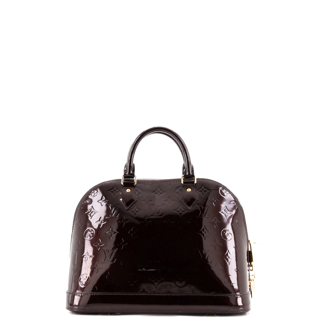 Alma Handbag Monogram Vernis PM - Deep Luxury