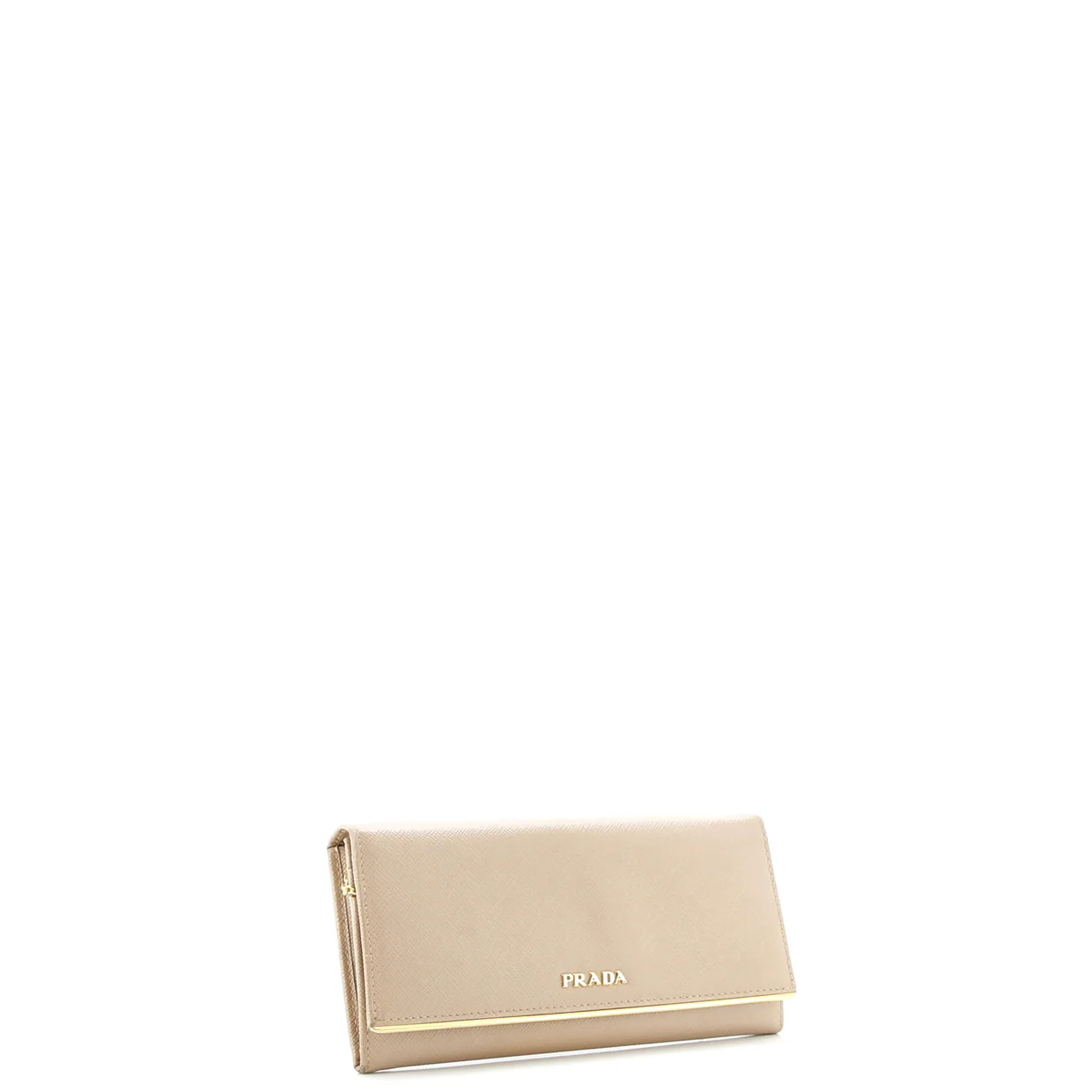 Continental Flap Wallet Saffiano Leather with Metal Detail - Deep Luxury
