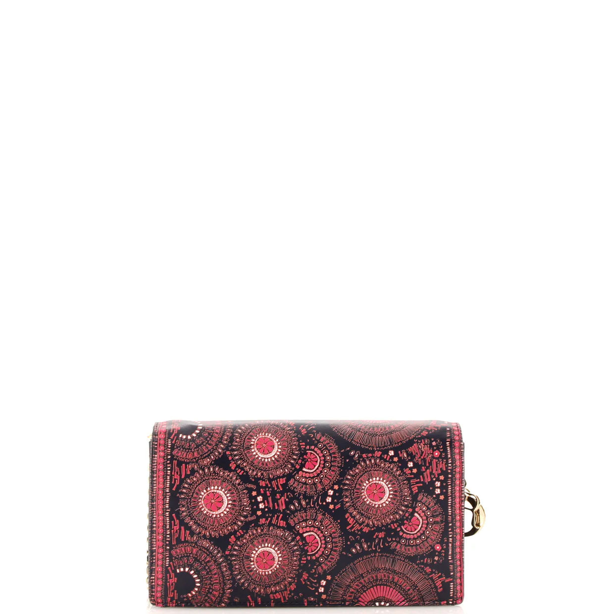 Lady Dior Wallet on Chain Pouch Printed Leather - Deep Luxury