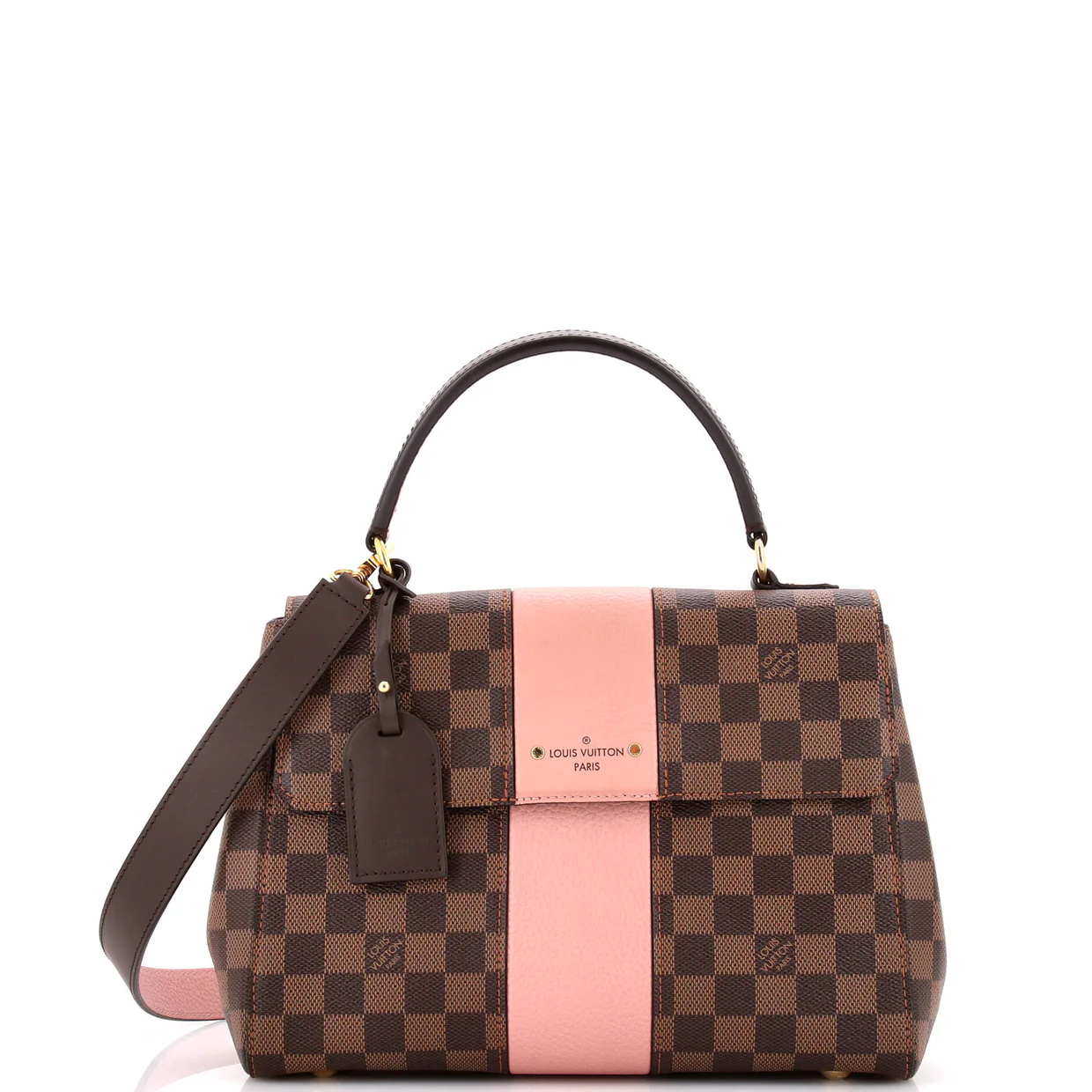 Bond Street Handbag Damier with Leather MM - Deep Luxury