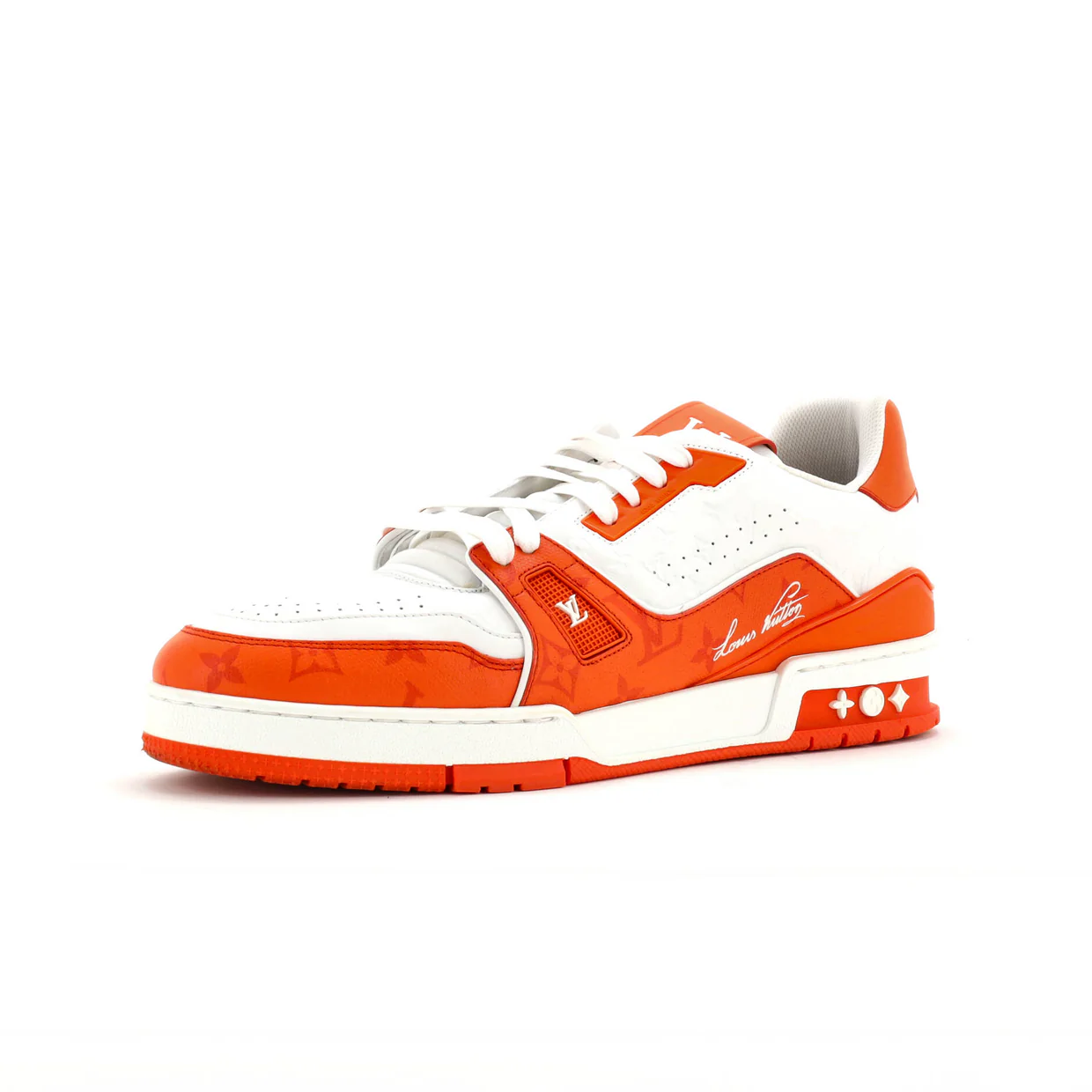 Men's LV Trainer Sneakers Monogram Taigarama and Leather - Deep Luxury
