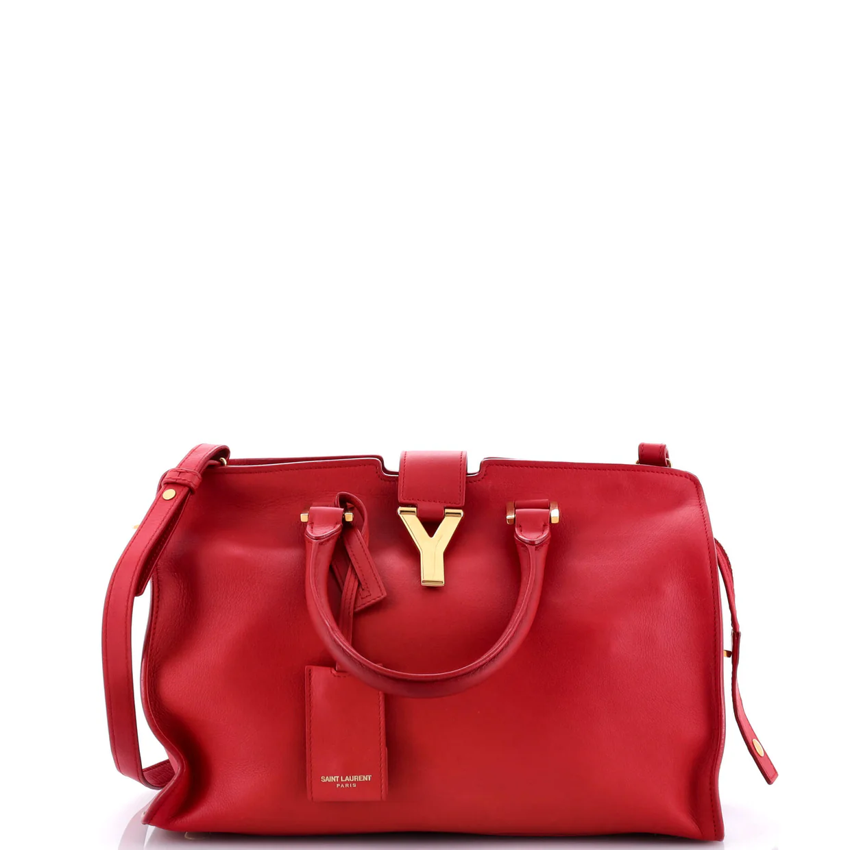 Classic Y Cabas Leather Small - Deep Luxury