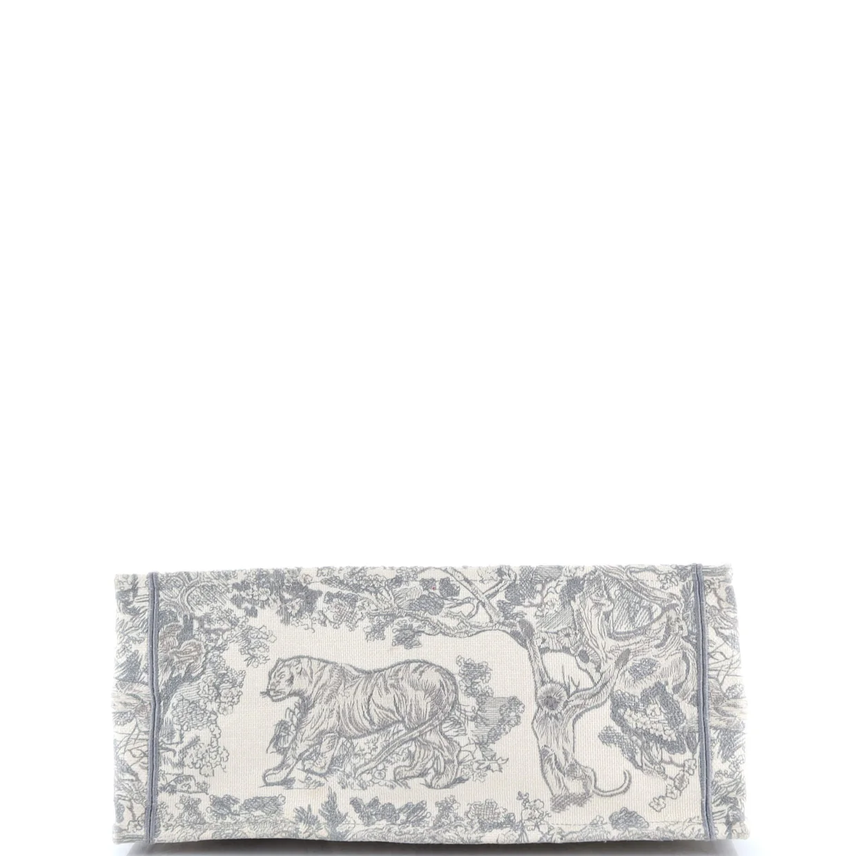 Book Tote Embroidered Canvas Large - Deep Luxury