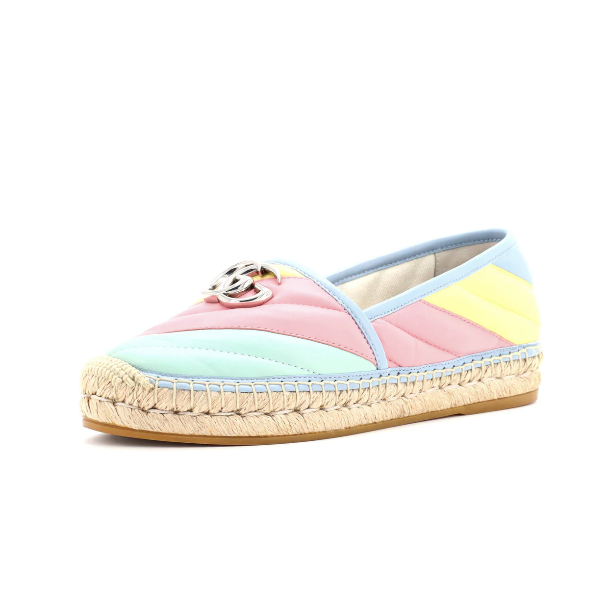 Women's GG Marmont Espadrilles Matelasse Leather - Deep Luxury