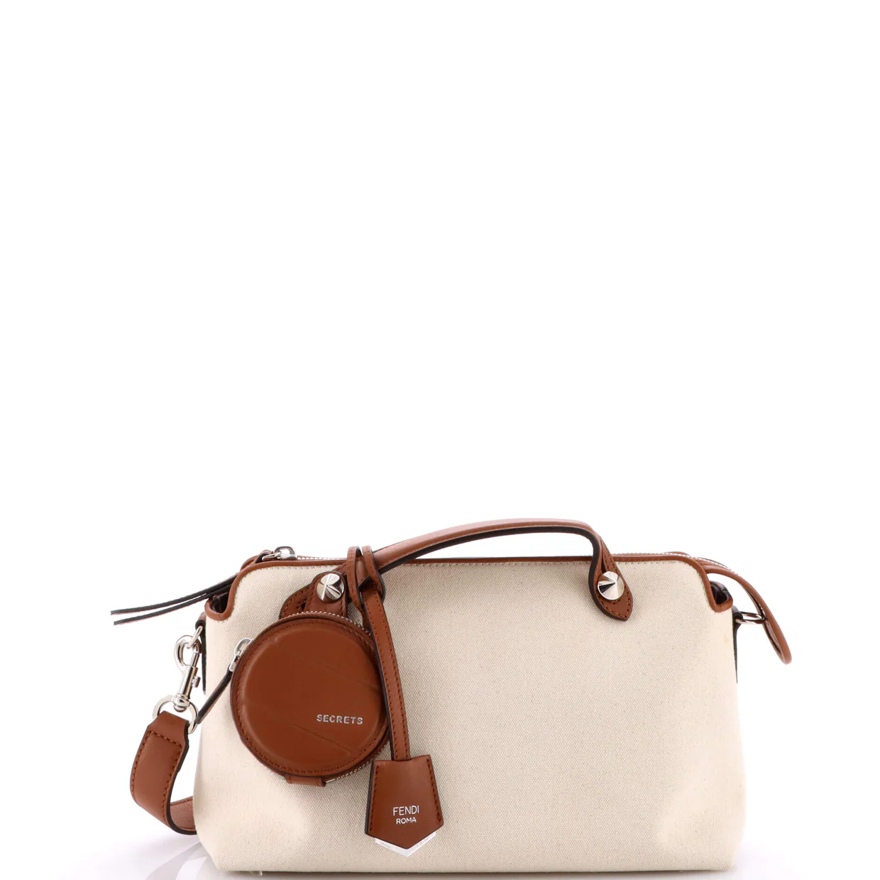 By The Way Satchel Canvas and Leather Small - Deep Luxury