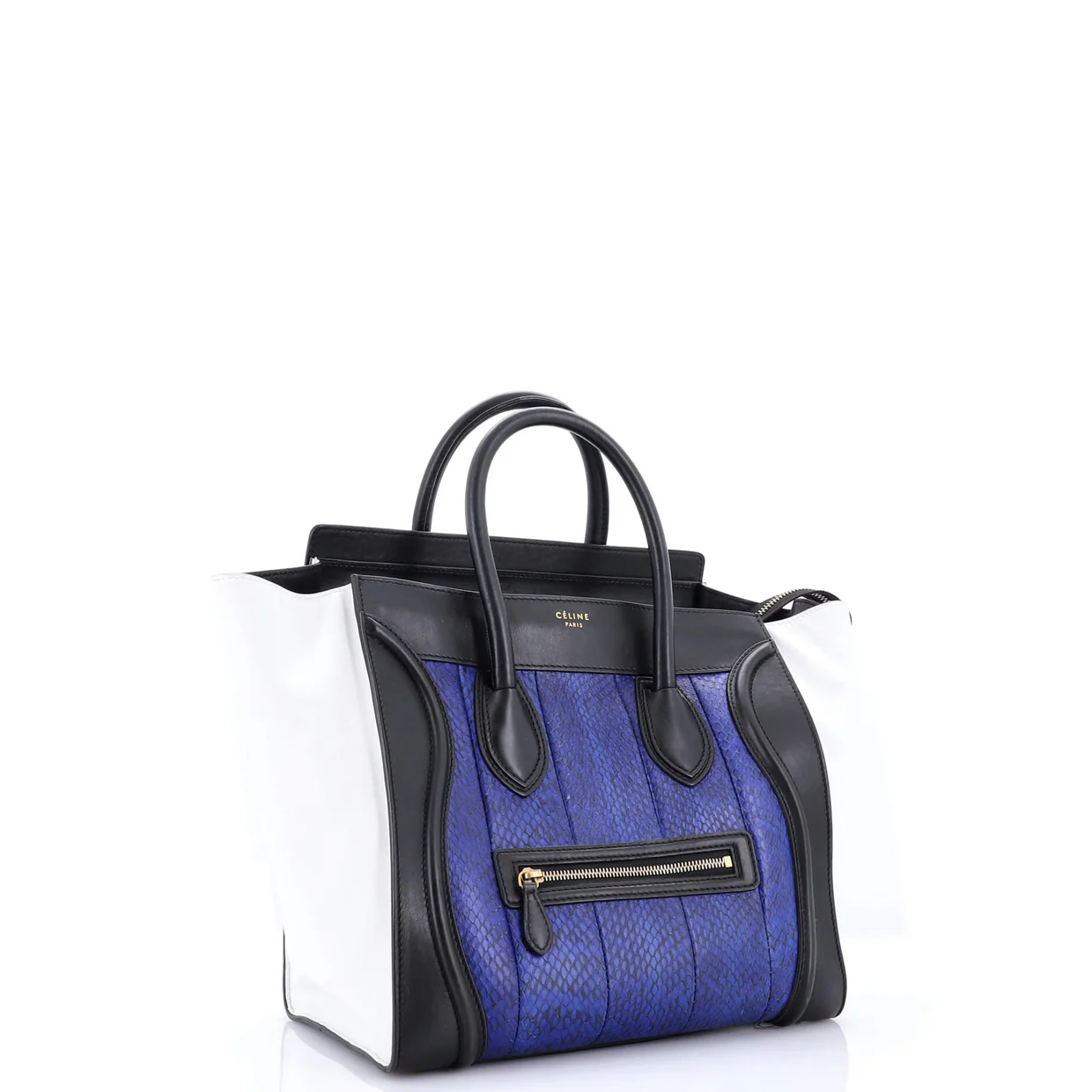 Luggage Bag Python and Leather Mini - Deep Luxury