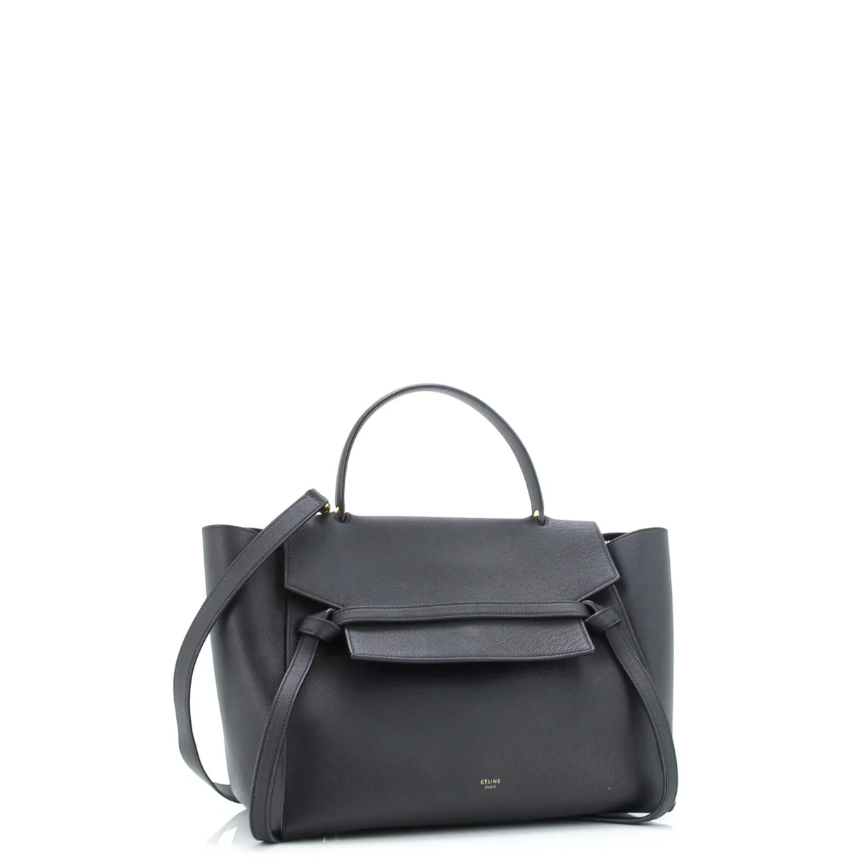 Belt Bag Textured Leather Mini - Deep Luxury