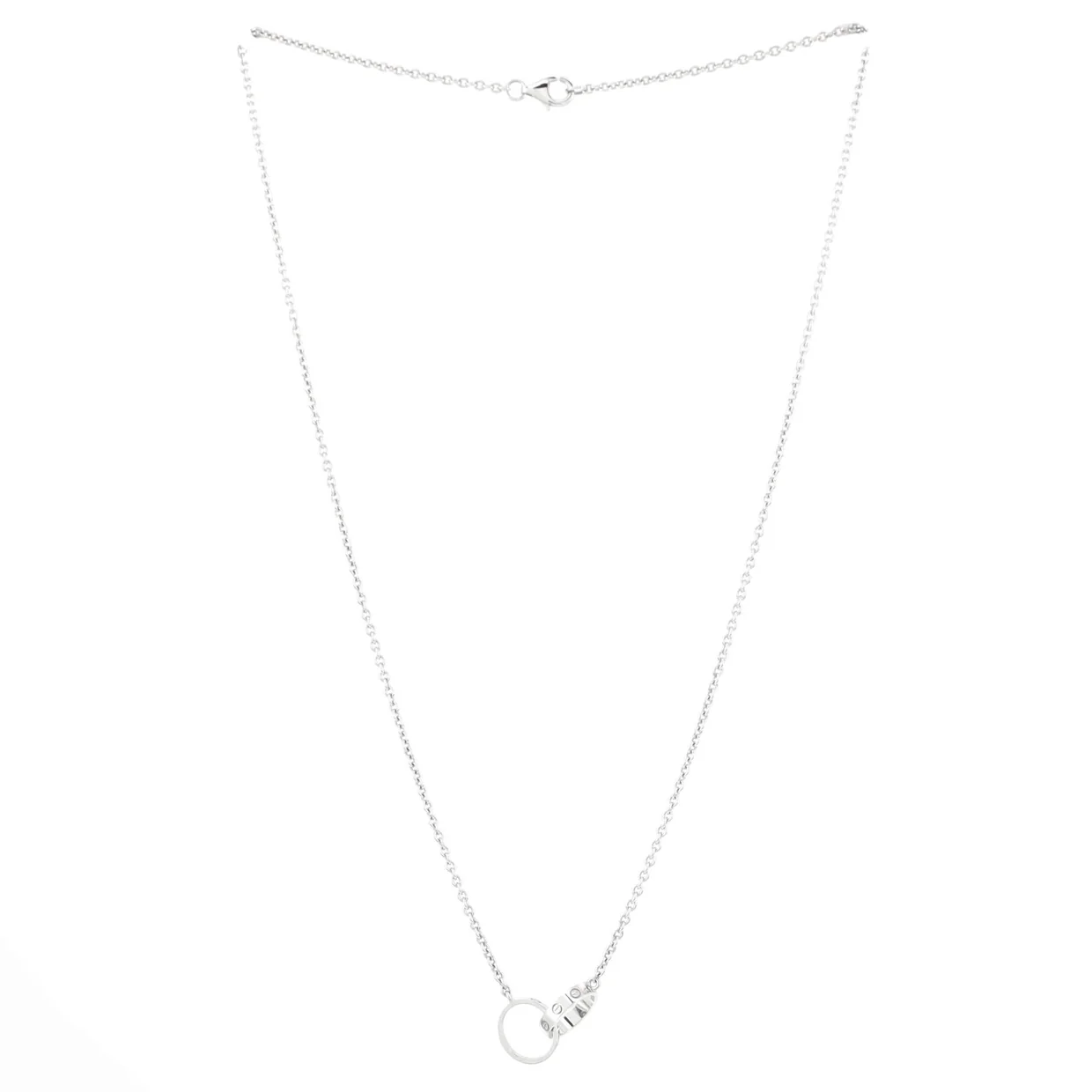 Love Interlocking Necklace 18K White Gold - Deep Luxury