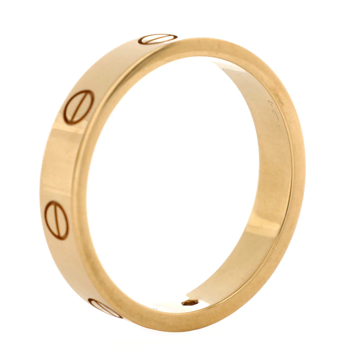 Love Wedding Band 1 Diamond Ring 18K Yellow Gold with Diamond - Deep Luxury