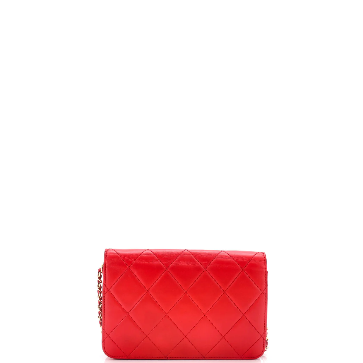 Golden Class Wallet on Chain Quilted Lambskin - Deep Luxury