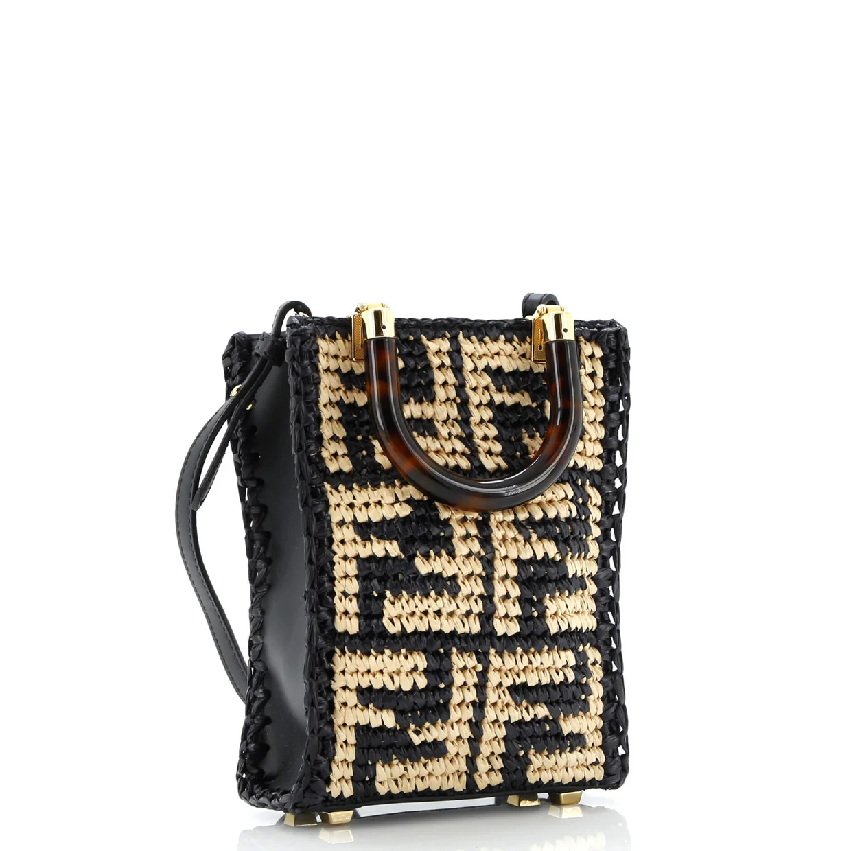 Sunshine Shopper Tote Zucca Raffia Mini - Deep Luxury