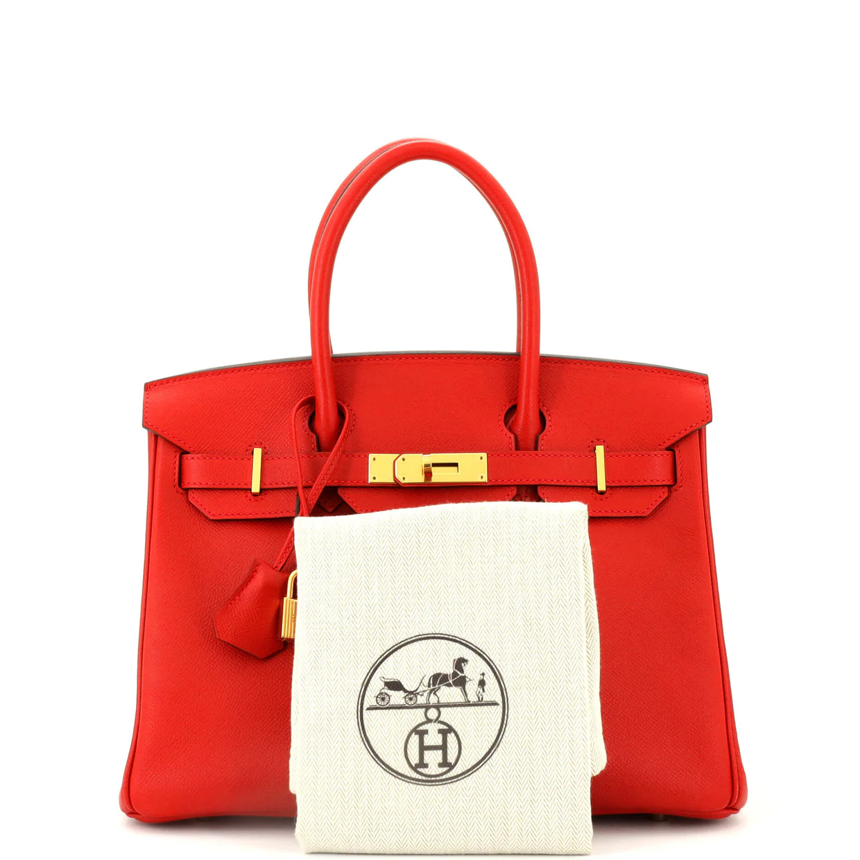 Birkin Handbag Rouge Casaque Epsom with Gold Hardware 30 - Deep Luxury