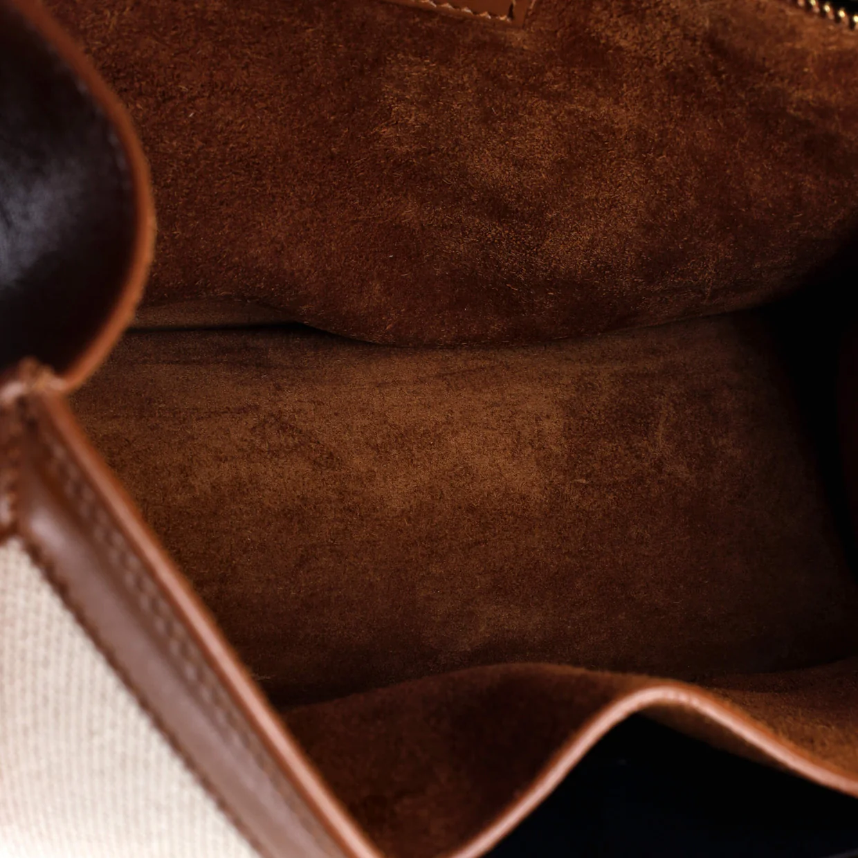 Carre Satchel Canvas with Leather Medium - Deep Luxury