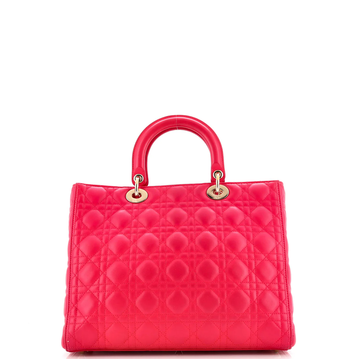 Lady Dior Bag Cannage Quilt Lambskin Large - Deep Luxury