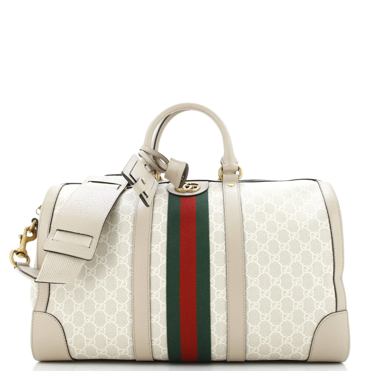 Savoy Web Convertible Duffle Bag GG Coated Canvas Medium - Deep Luxury