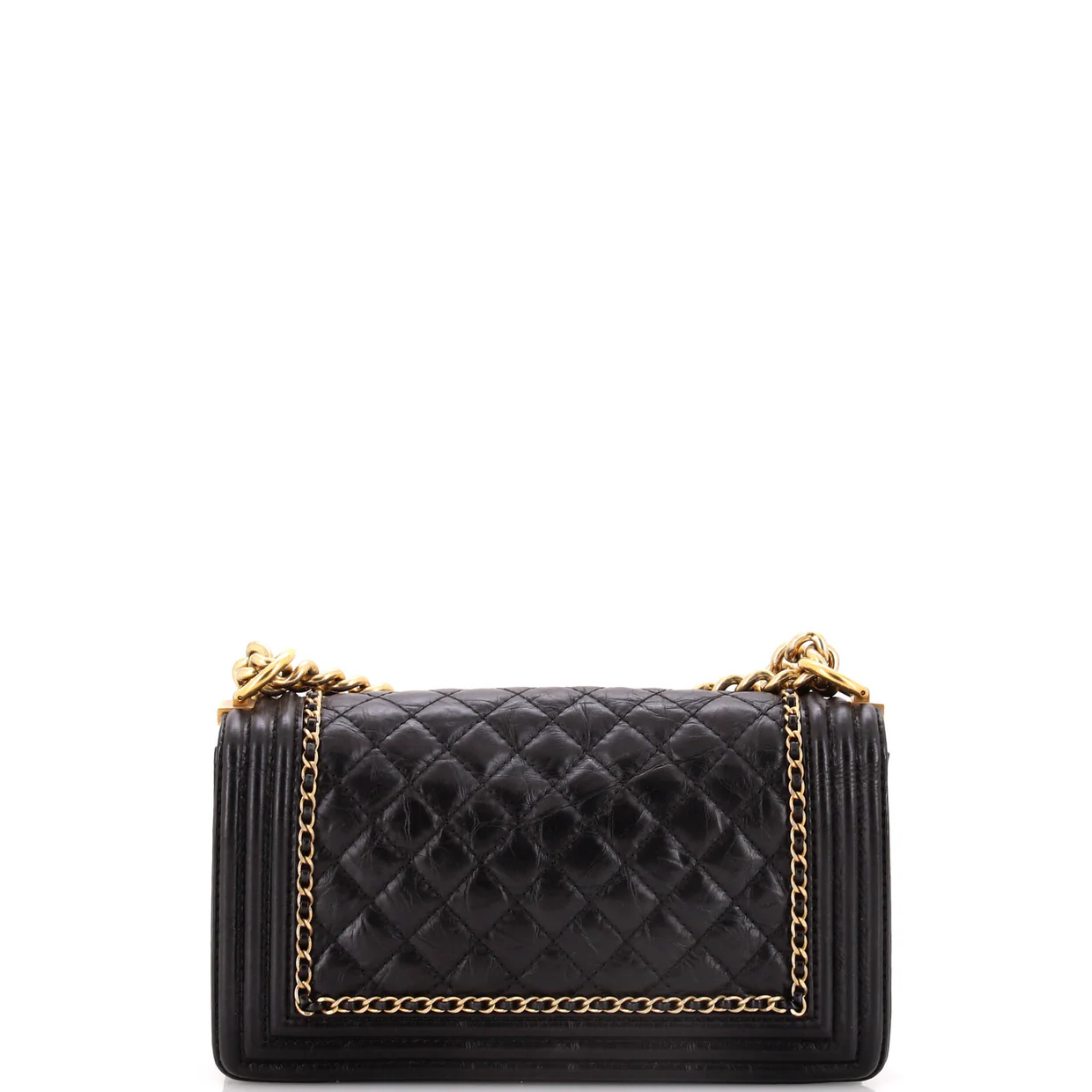 Jacket Boy Flap Bag Quilted Aged Calfskin Old Medium - Deep Luxury