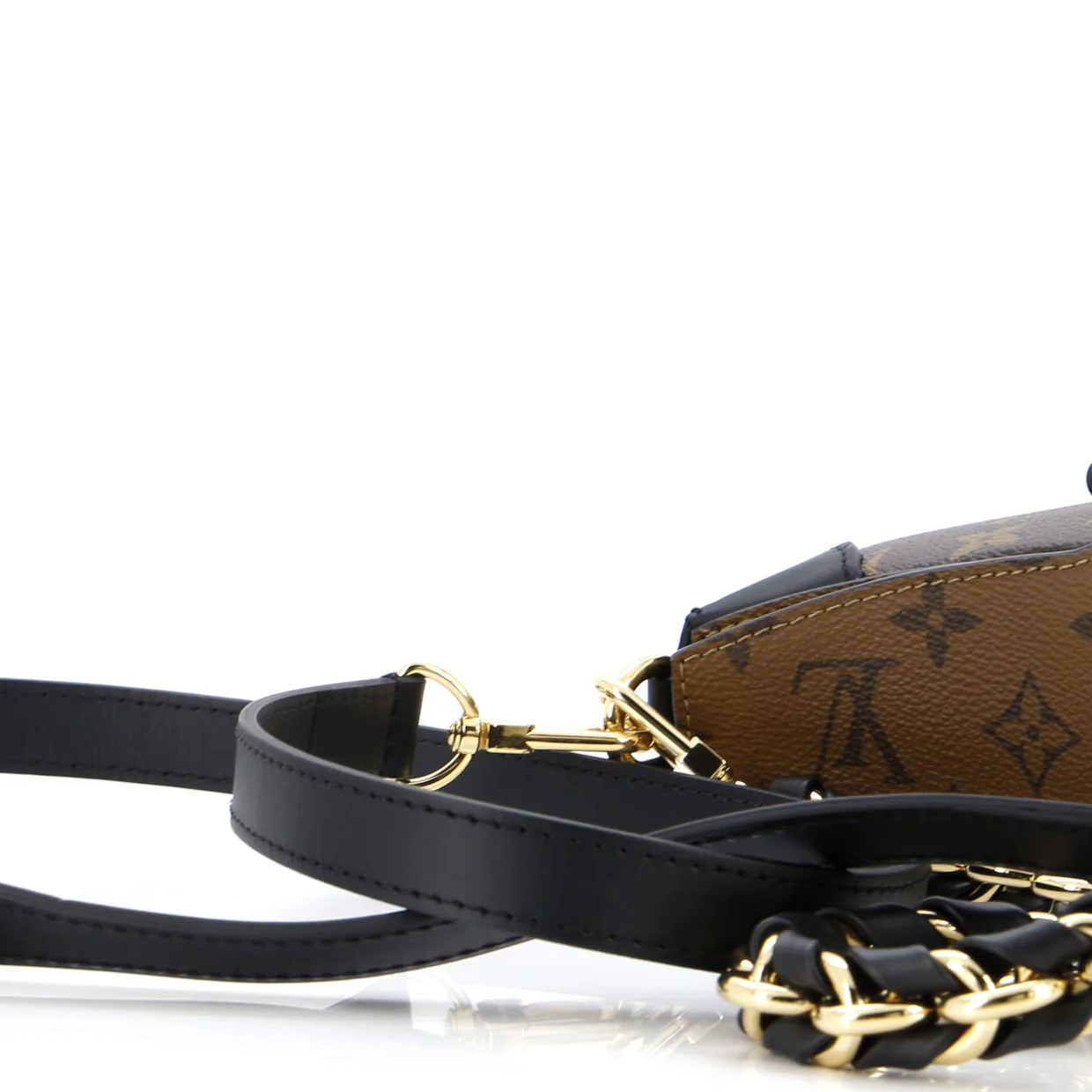 LV Twinny Handbag Monogram Canvas and Reverse Monogram Canvas with Leather - Deep Luxury