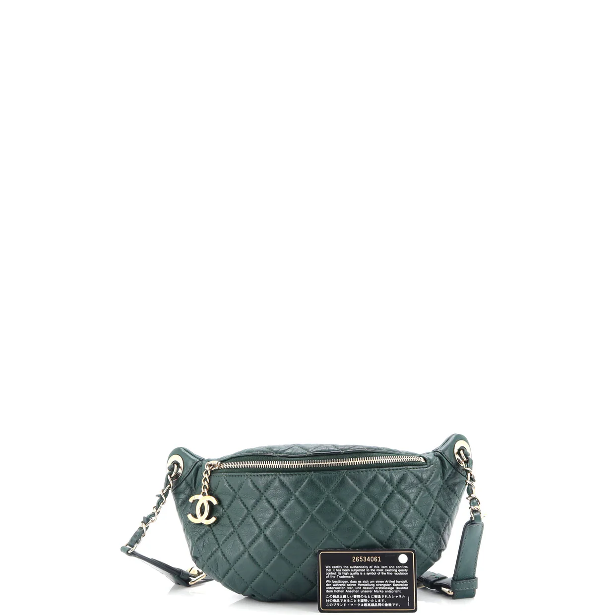 Banane Waist Bag Quilted Leather - Deep Luxury