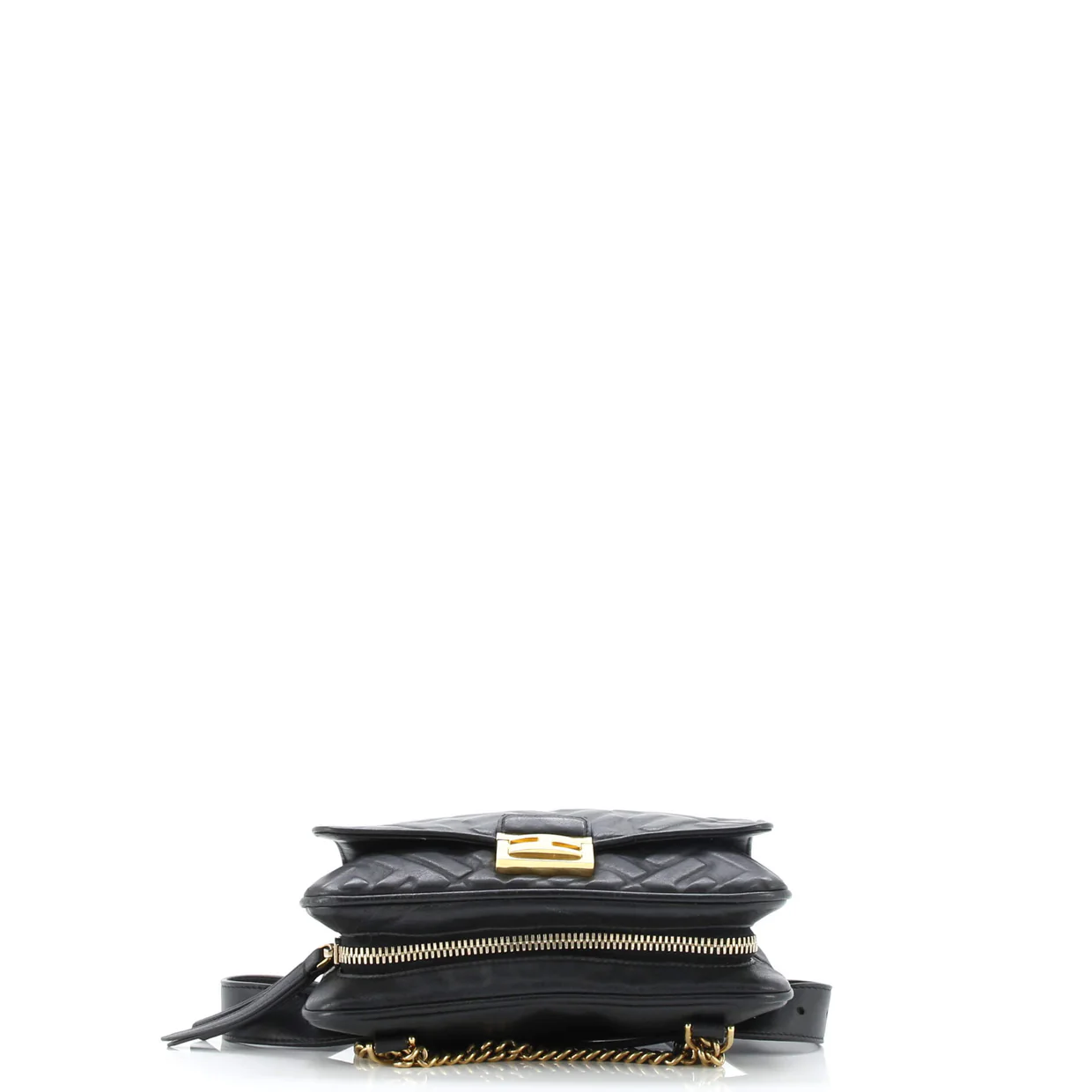 Upside Down Bag Zucca Embossed Leather - Deep Luxury