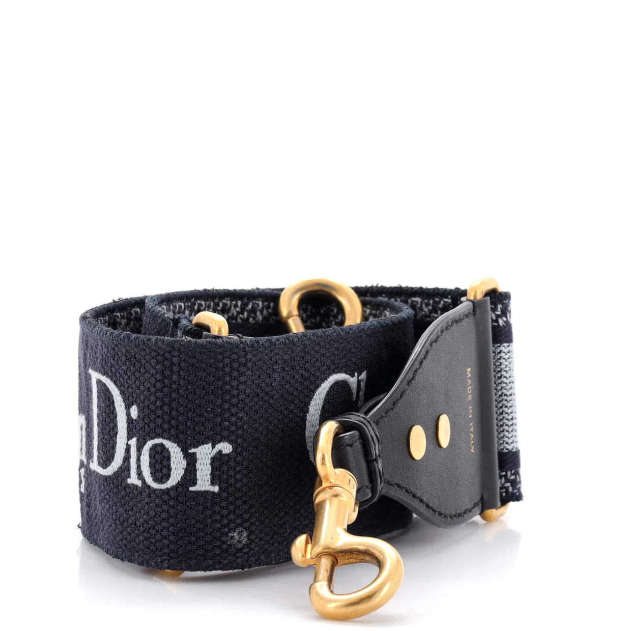 Logo Shoulder Strap Embroidered Canvas - Deep Luxury